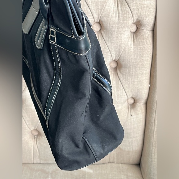 TOD’s vintage canvas leather nylon satchel - Picture 4 of 10